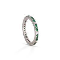 Ring Dilvdò Woman Eternity in Silver Zircone ANLVBVALT-18